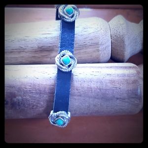 Boho Leather Magnetic Clasp Bracelet